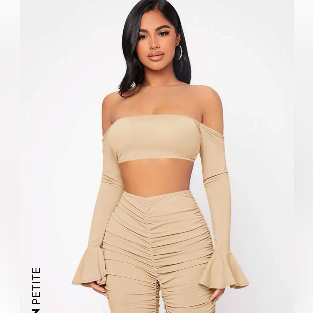 Shein Matching Party Outfit. Color: Beige